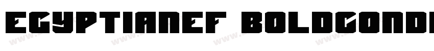 EgyptianEF BoldConde字体转换